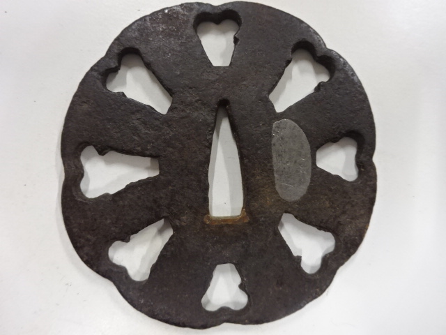 鉄地　透かし　鍔